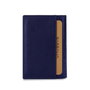 Zoozie Bags Cartera para Hombre Vera Azul Oscuro Piel Auténtica Lujo Elegancia Funcionalidad 9.8x6.8x2cm